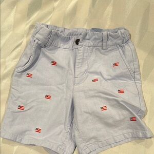 Janie and Jack Light Blue Flag Pattern boys Shorts